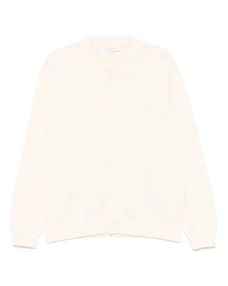 Kitsuné Bold Cardigan mit Fox Head-Stickerei - Nude Nude