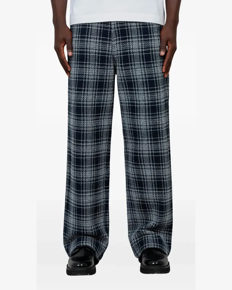 Arte Antwerp Hose mit Karomuster - Blau Blau