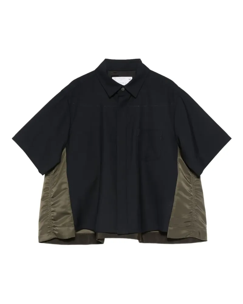 Sacai Hemd mit Einsätzen - Blau Blau