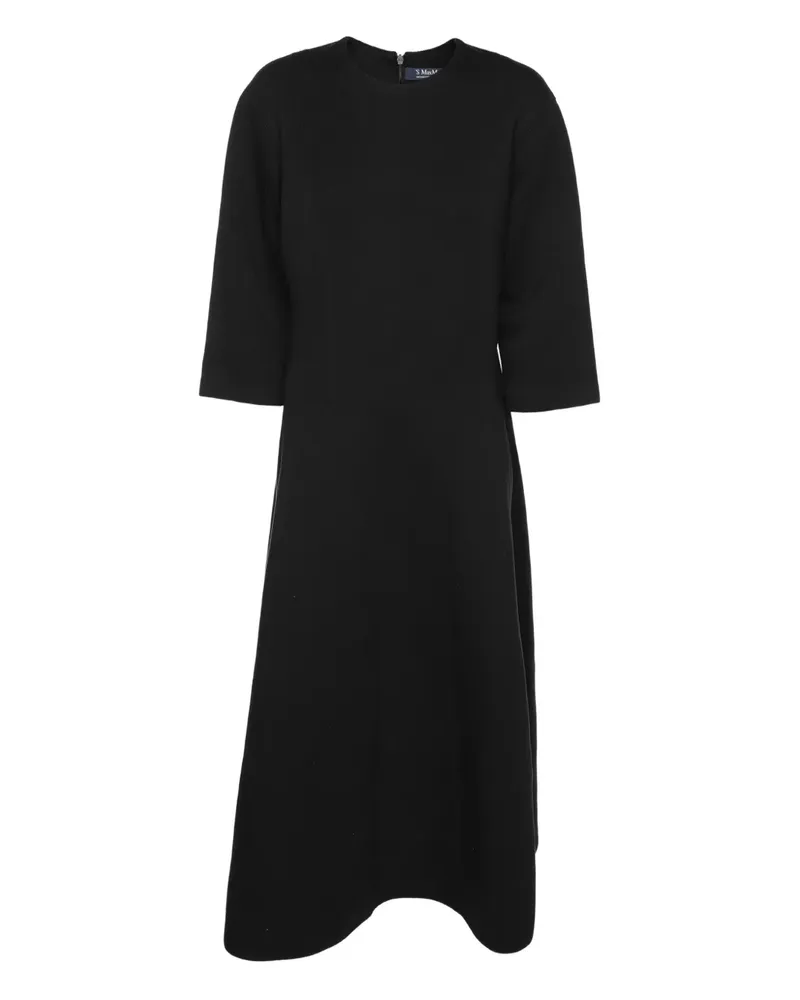 Max Mara Midikleid aus Jersey - Schwarz Schwarz