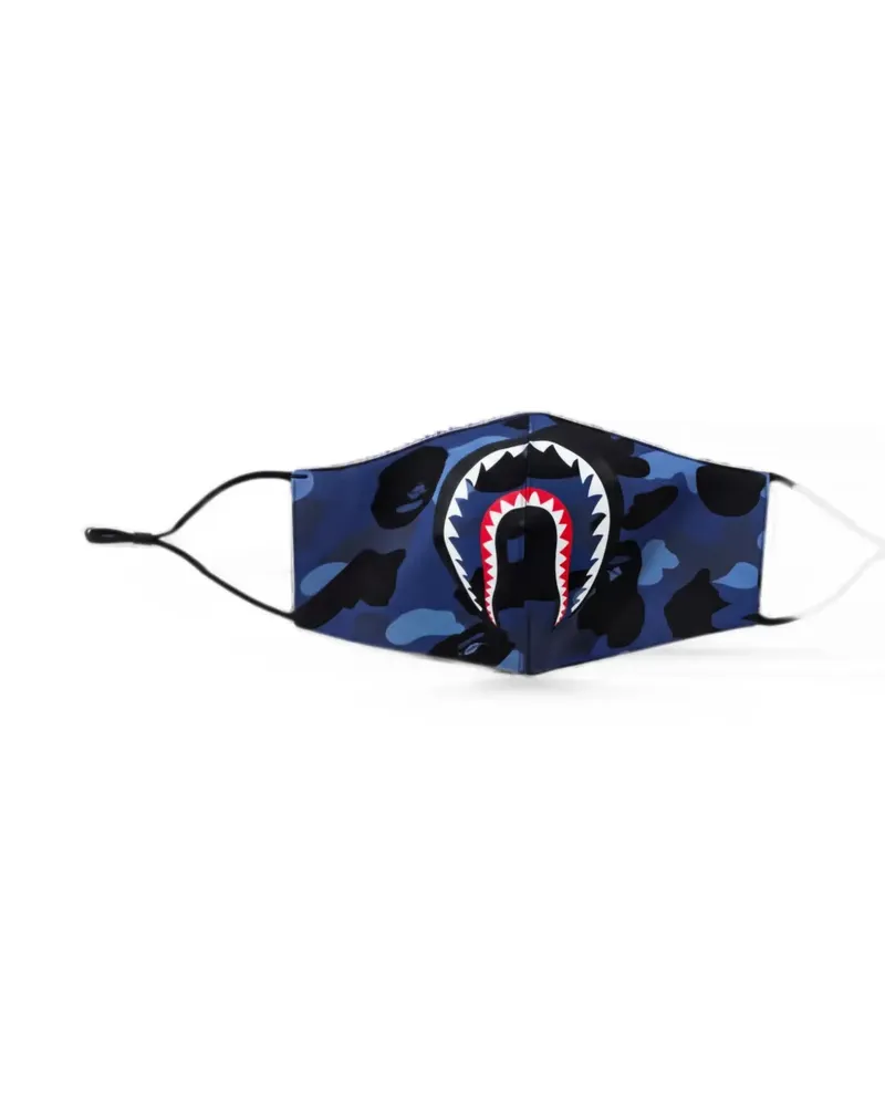 BAPE Color Camo Shark face mask - Blau Blau