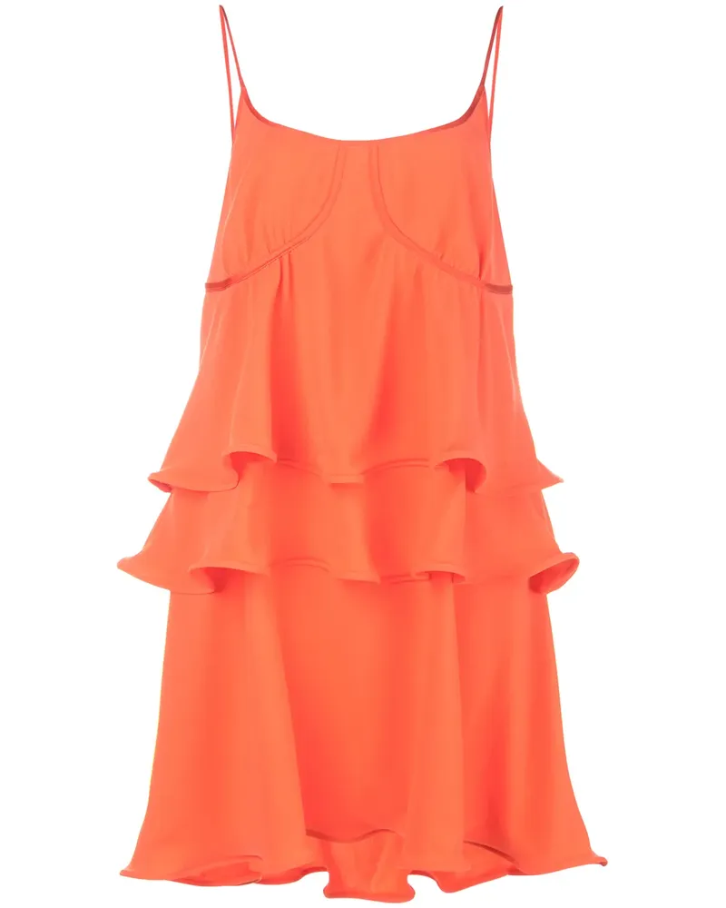 Sies Marjan Kleid mit Volants - Orange Orange