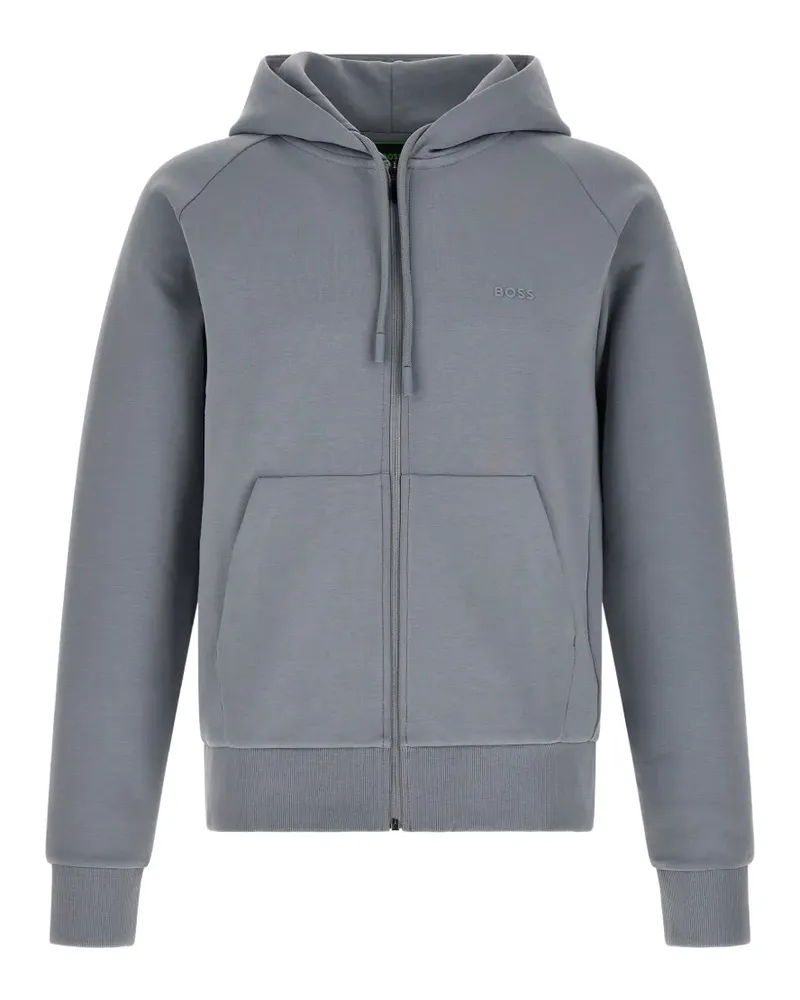 HUGO BOSS Hoodie mit Raglanärmeln - Grau Grau