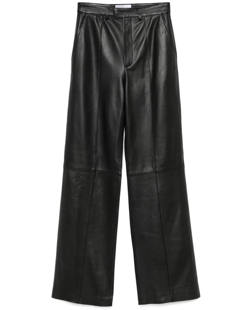 Giuseppe di Morabito Hose aus Leder - Schwarz Schwarz