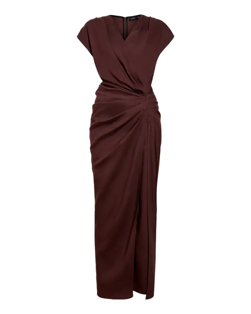 Proenza Schouler Bettina dress in eco stretch viscose linen - Braun Braun