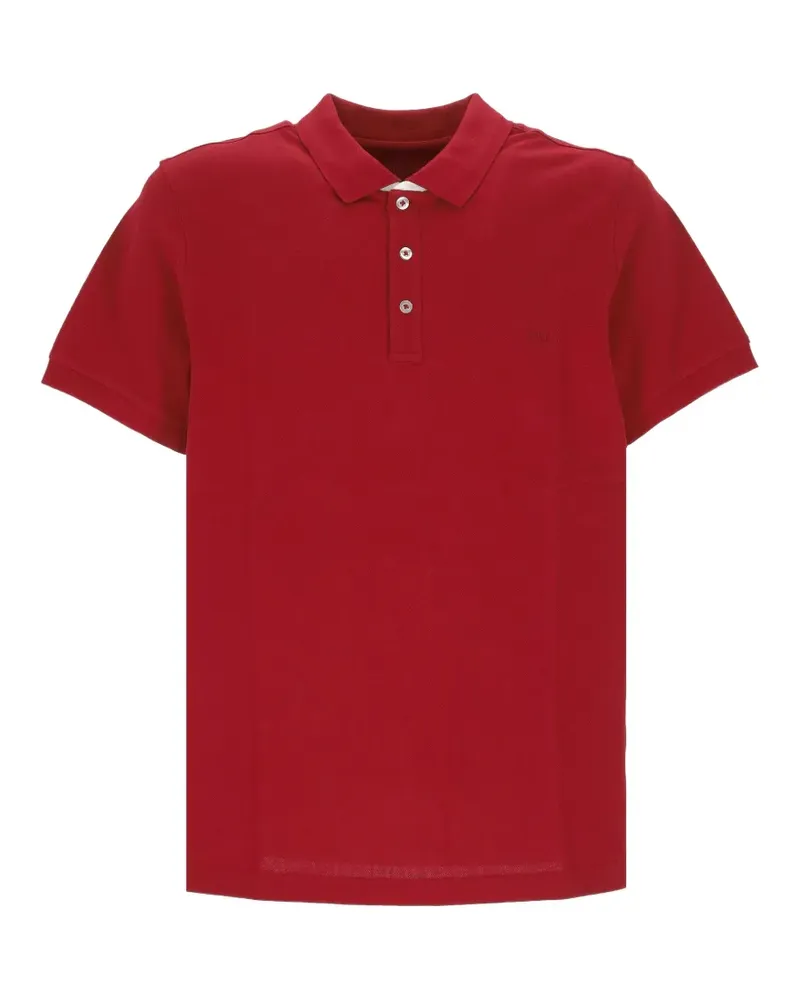 Fay logo-embroidered polo shirt - Rot Rot