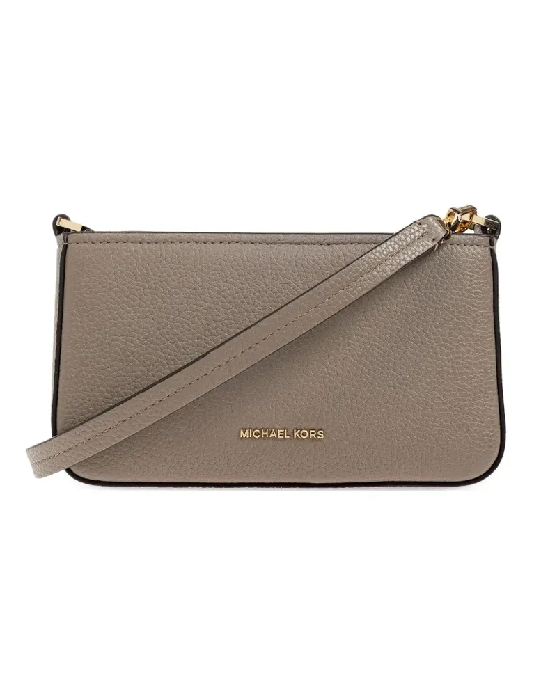 Michael Kors Shopper aus strukturiertem Leder - Grau Grau