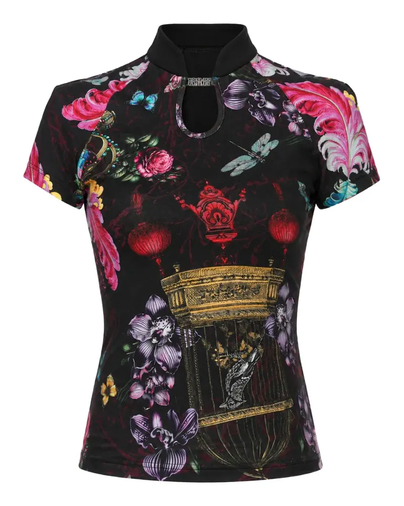 Versace Jeans Qipao Plachet C T-shirt - Schwarz Schwarz