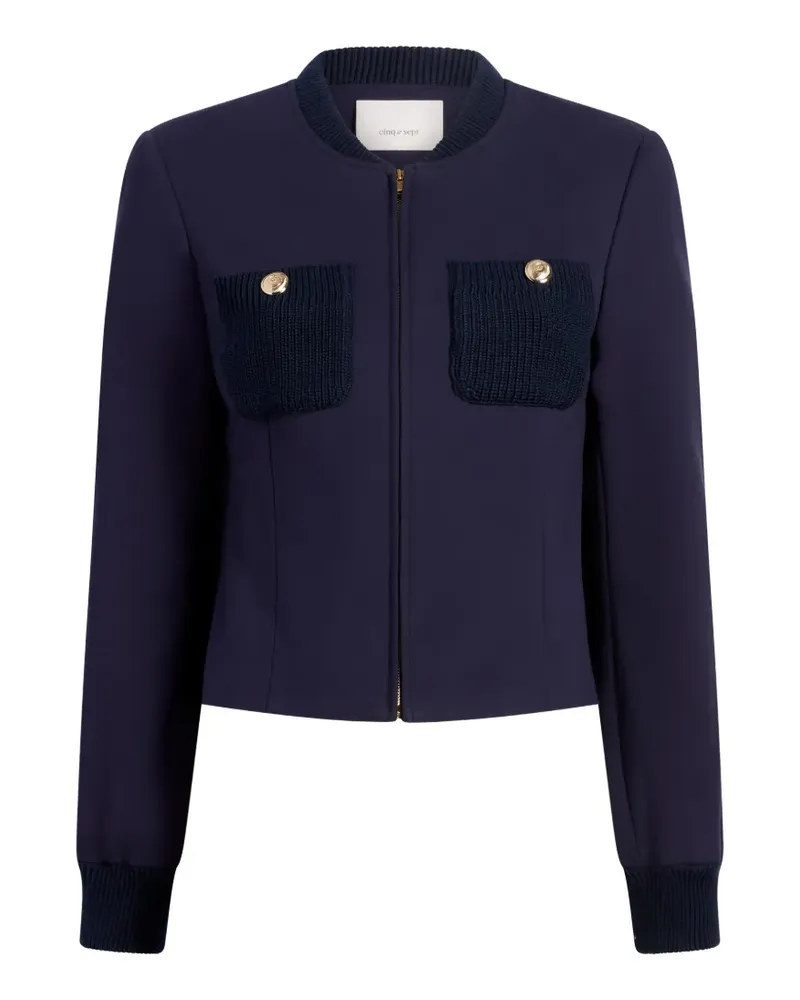 Cinq à Sept knitted pockets paulette jacket - Blau Blau
