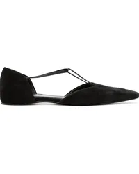 Totême The T-Strap Ballerinas Schwarz