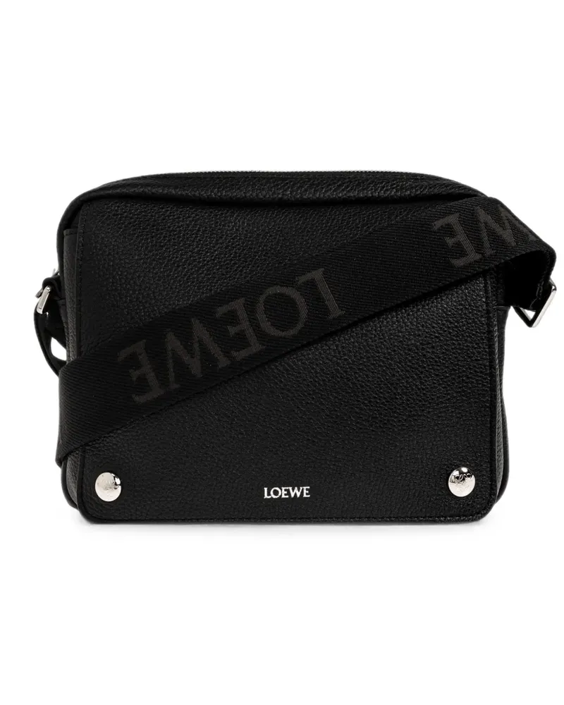 Loewe medium Pebble messenger bag - Schwarz Schwarz