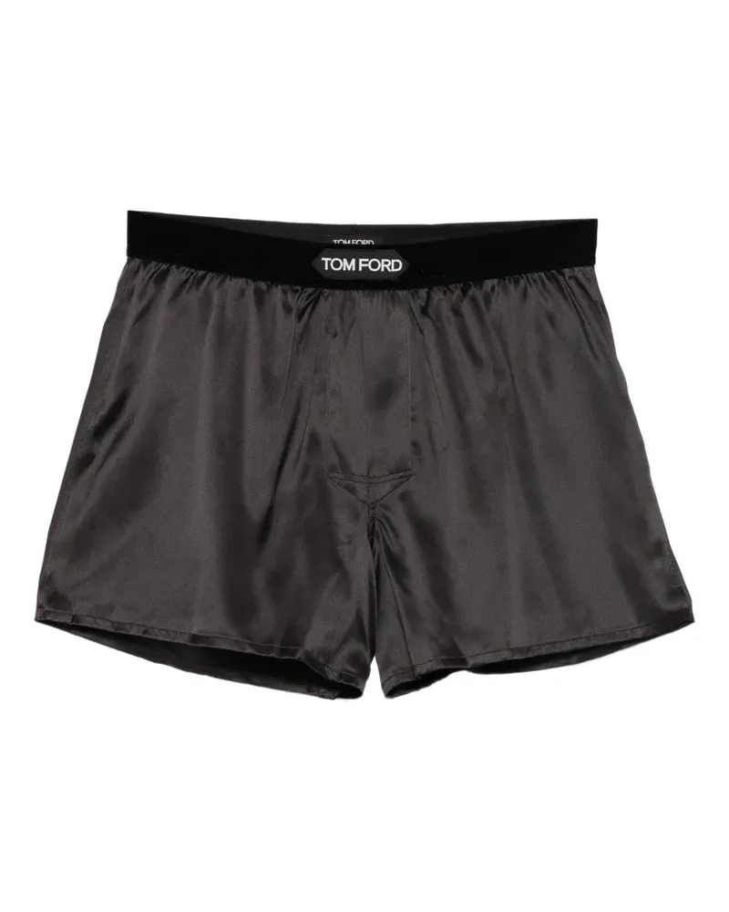 Tom Ford logo-patched boxer - Braun Braun