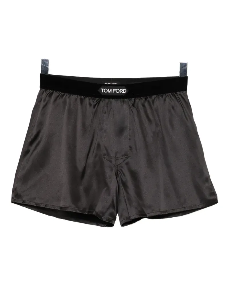 Tom Ford logo-patched boxer - Braun Braun