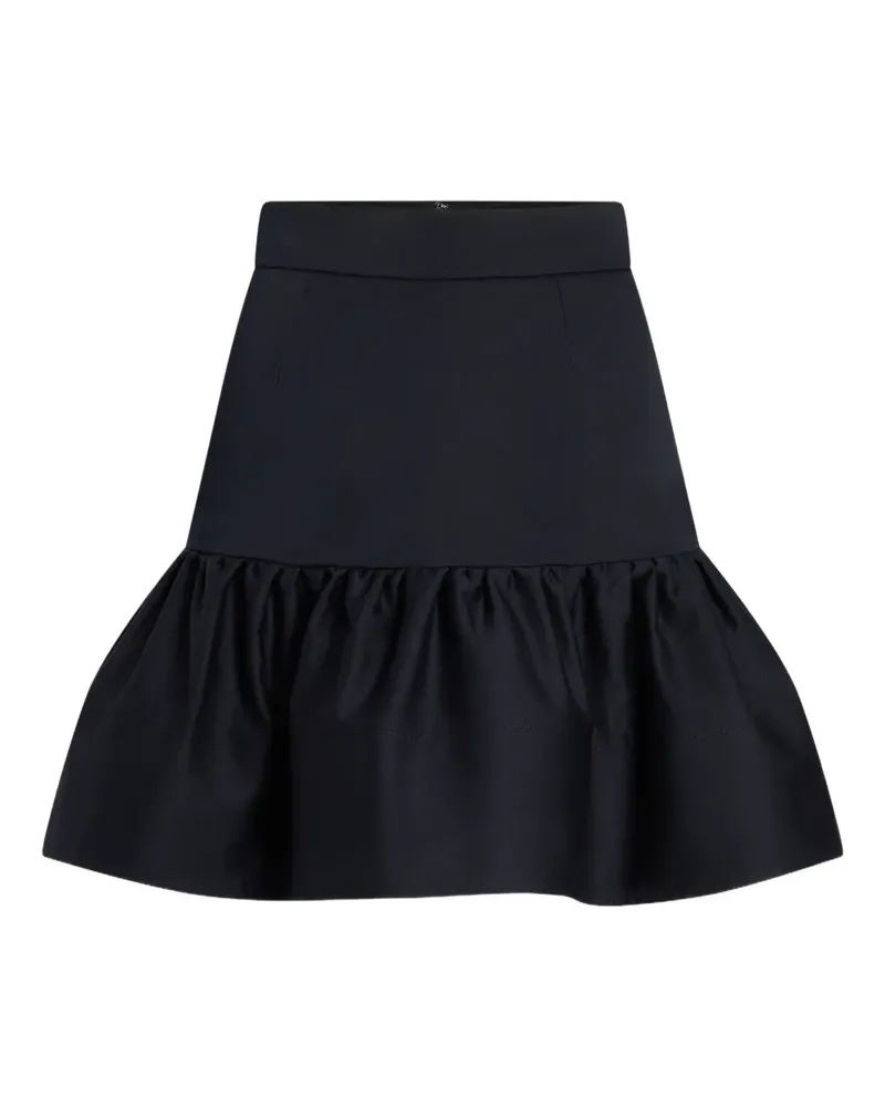 Patou Minirock mit Rüschen - Schwarz Schwarz