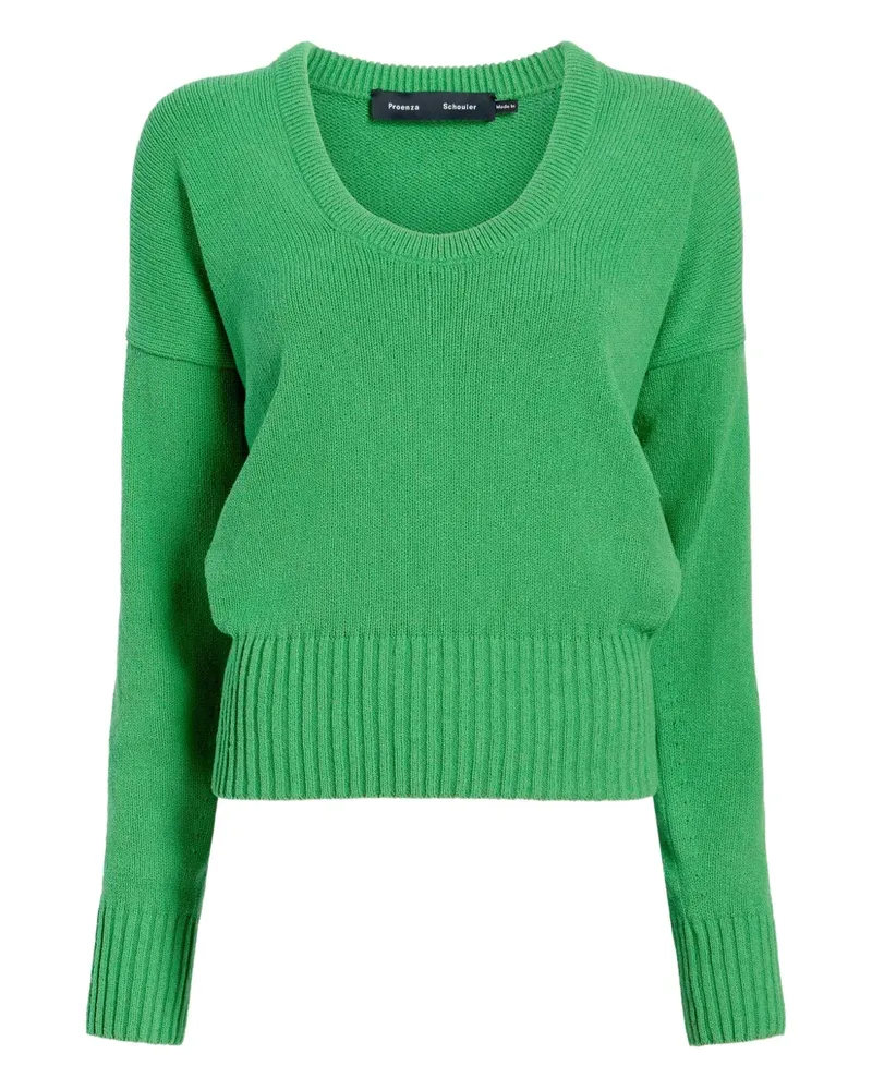 Proenza Schouler Niccola Pullover mit U-Ausschnitt - Grün Grün