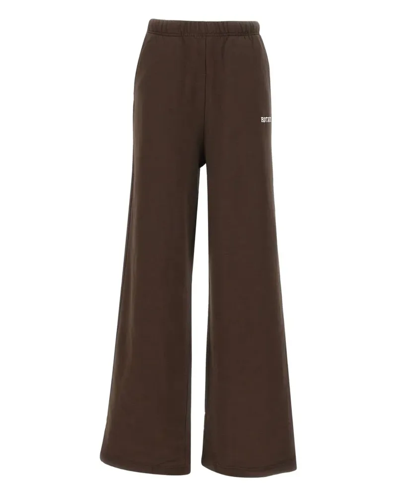 ROTATE Birger Christensen elasticated logo trousers - Braun Braun