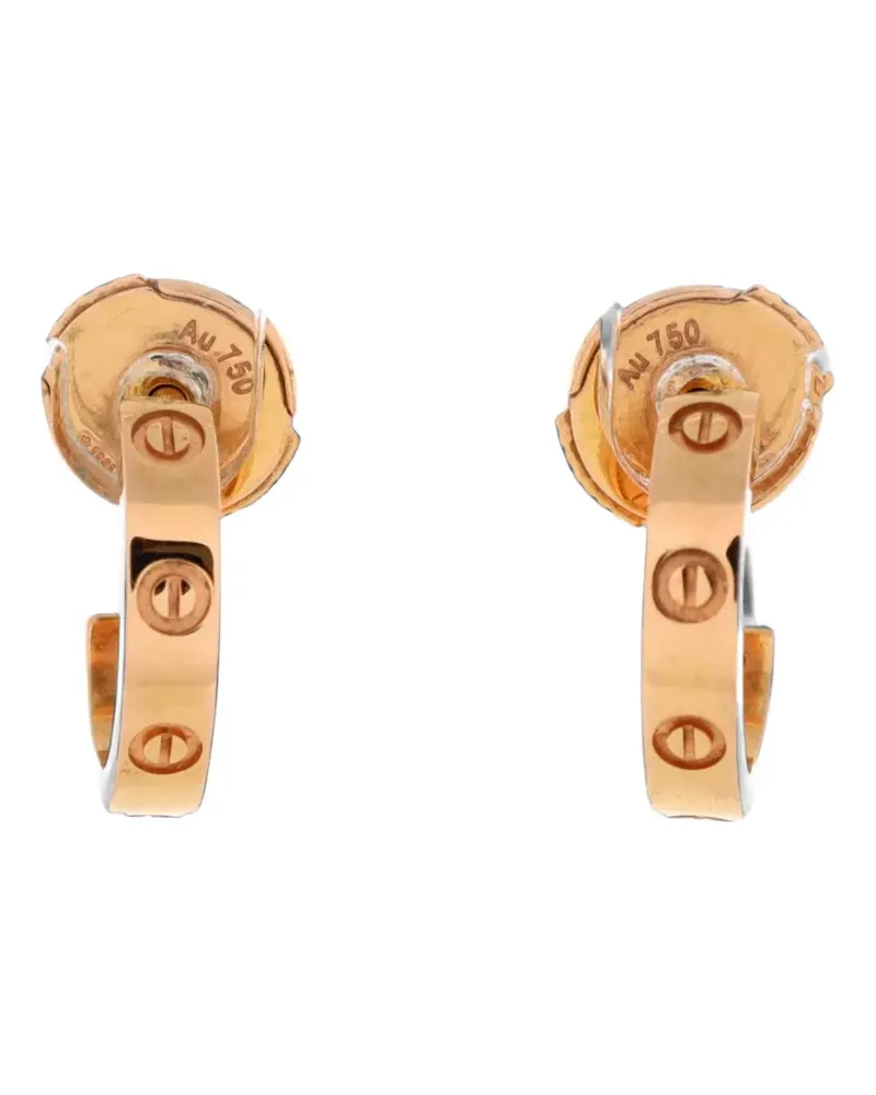 Cartier Kleine Love Creolen aus 18kt Rotgold - Rosa Rosa