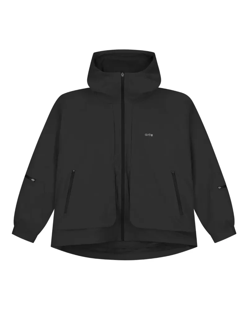 Arte Antwerp Leichte Kapuzenjacke - Schwarz Schwarz