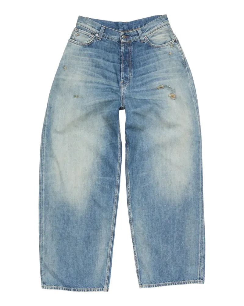 Acne Studios loose-fit patch jeans - Blau Blau