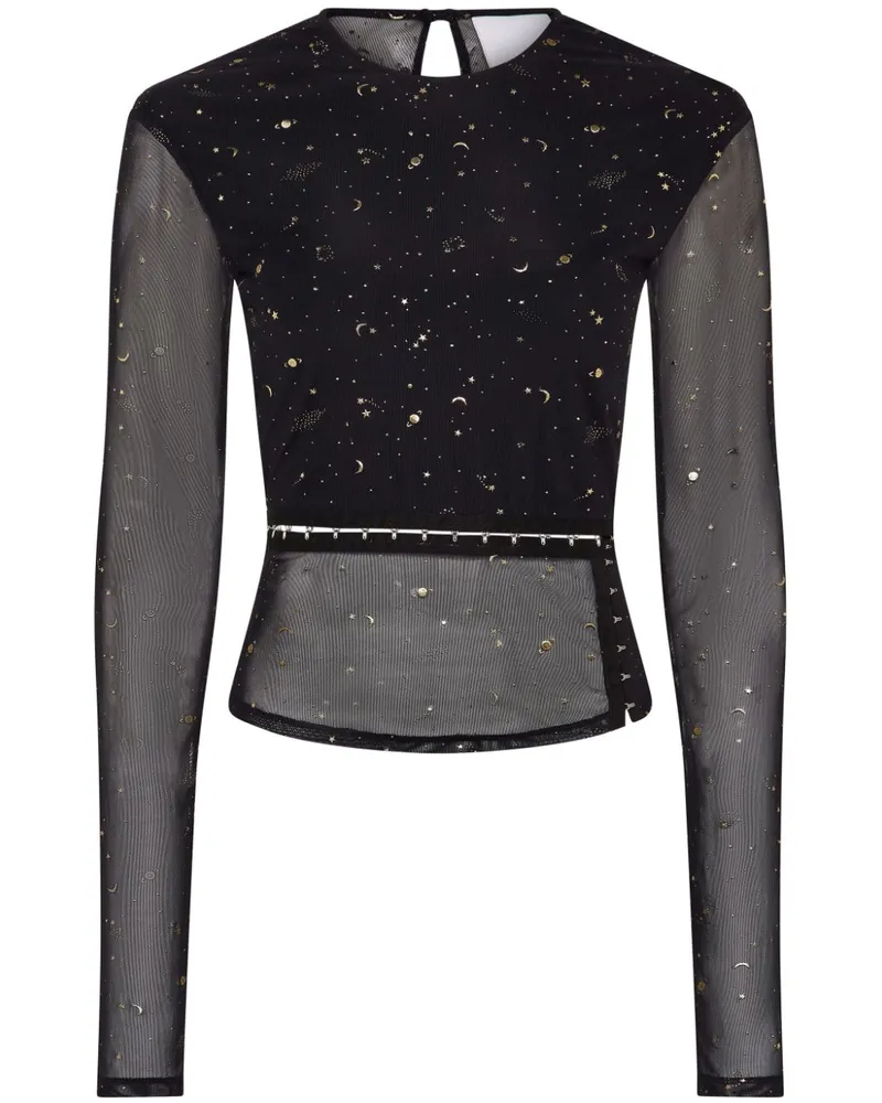 Paris Georgia Galaxy top Schwarz