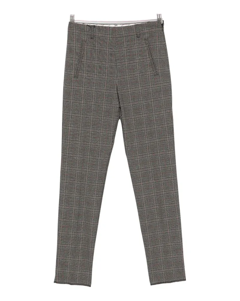 MARELLA Mlsepoca check-pattern trousers - Grau Grau