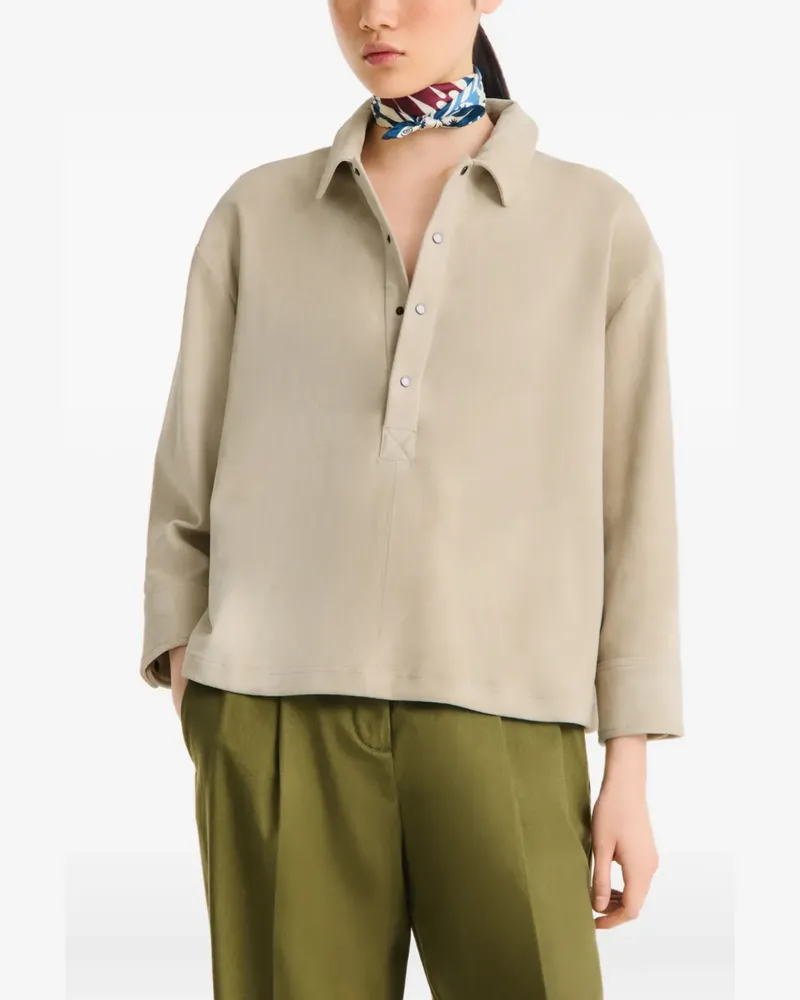 Longchamp Catch the Parisian Wave Seidenschal - Blau Blau