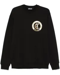 Just Cavalli Sweatshirt mit Logo-Print Schwarz