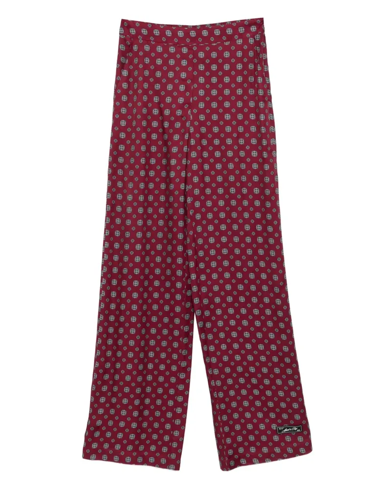 Erika Cavallini Hose mit geometrischem Print - Rot Rot