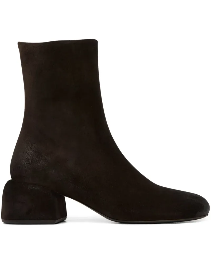 Marsèll Basata Stiefel aus Wildleder mit Blockabsatz - Braun Braun