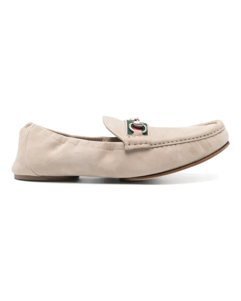 Gucci Horsebit leather loafers - Nude Nude