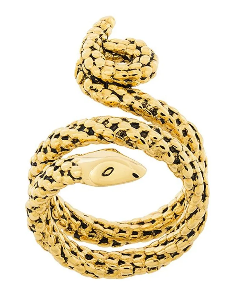 Aurélie Bidermann Ring im Schlange-Design - Metallic Metallic