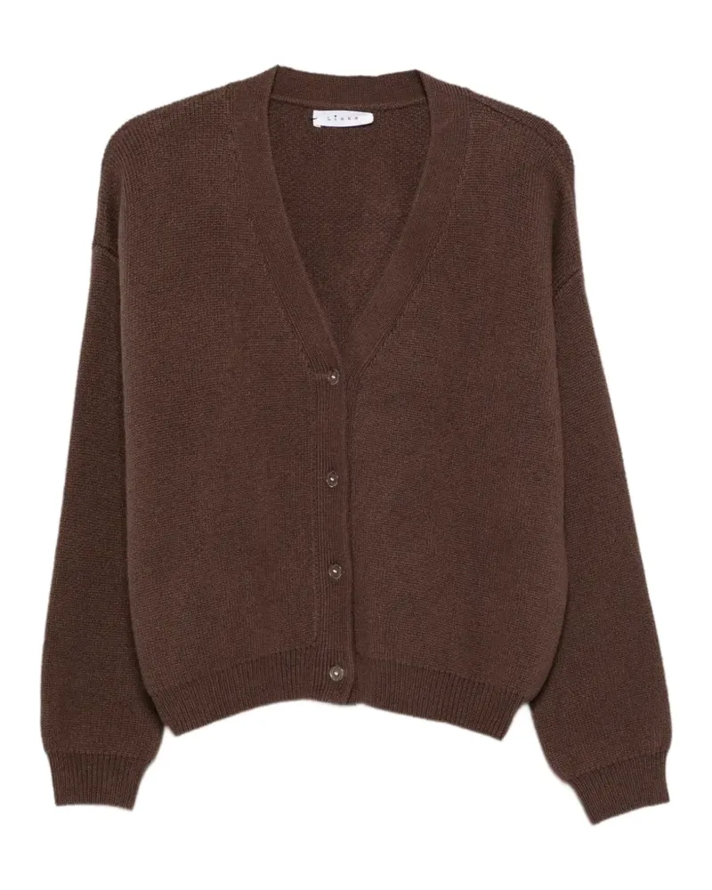 Liska V-neck button-up cardigan - Braun Braun
