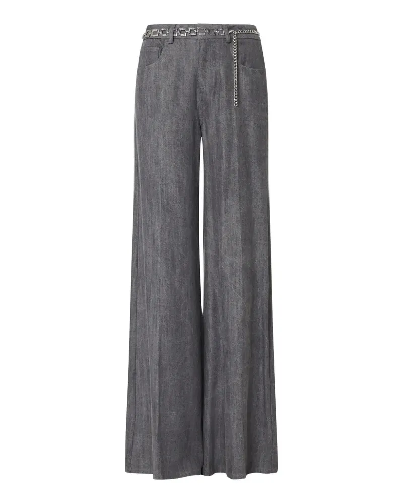 Liu Jo flare pants with belt - Grau Grau