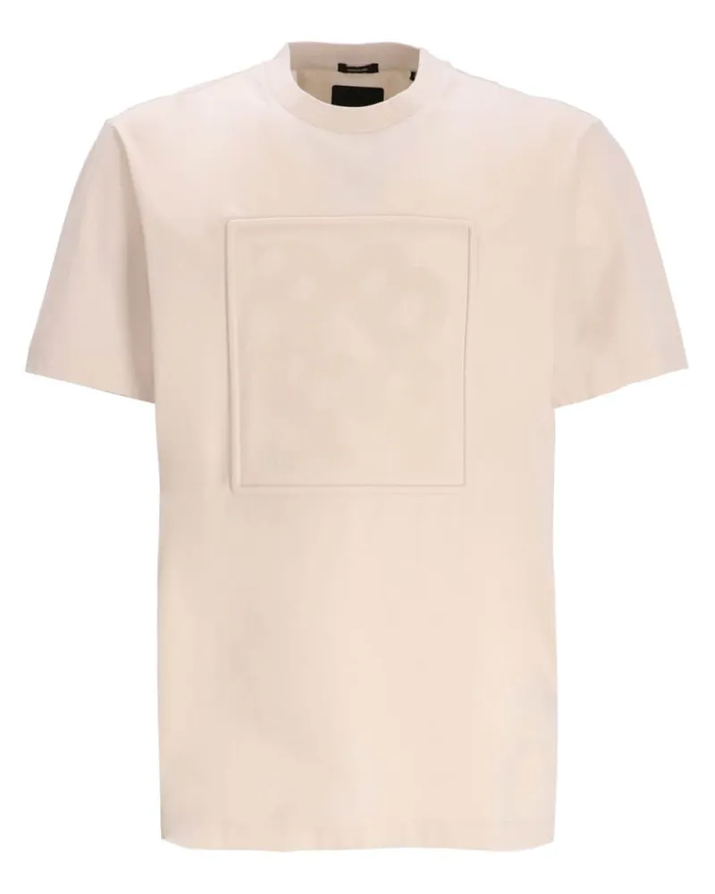 HUGO BOSS T-Shirt mit Quadrat-Patch - Nude Nude
