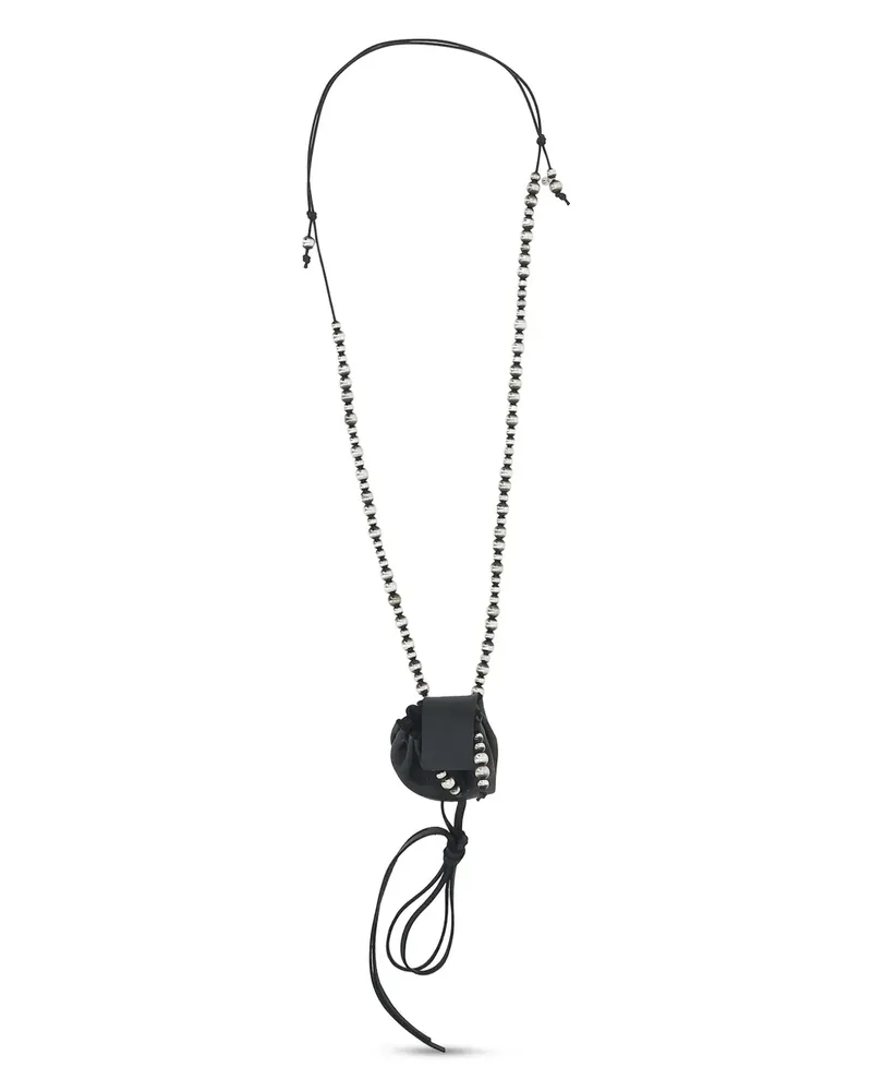 Ann Demeulemeester Sindri Halskette - Schwarz Schwarz