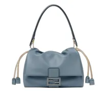 Mamma Baguette Schultertasche mit Logo-Schnalle - Blau