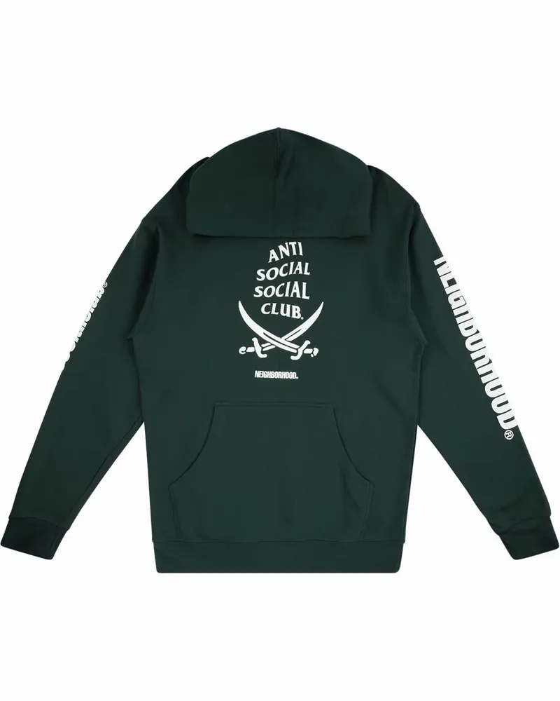 Anti Social Social Club x Neighborhood Cambered Hoodie - Grün Grün