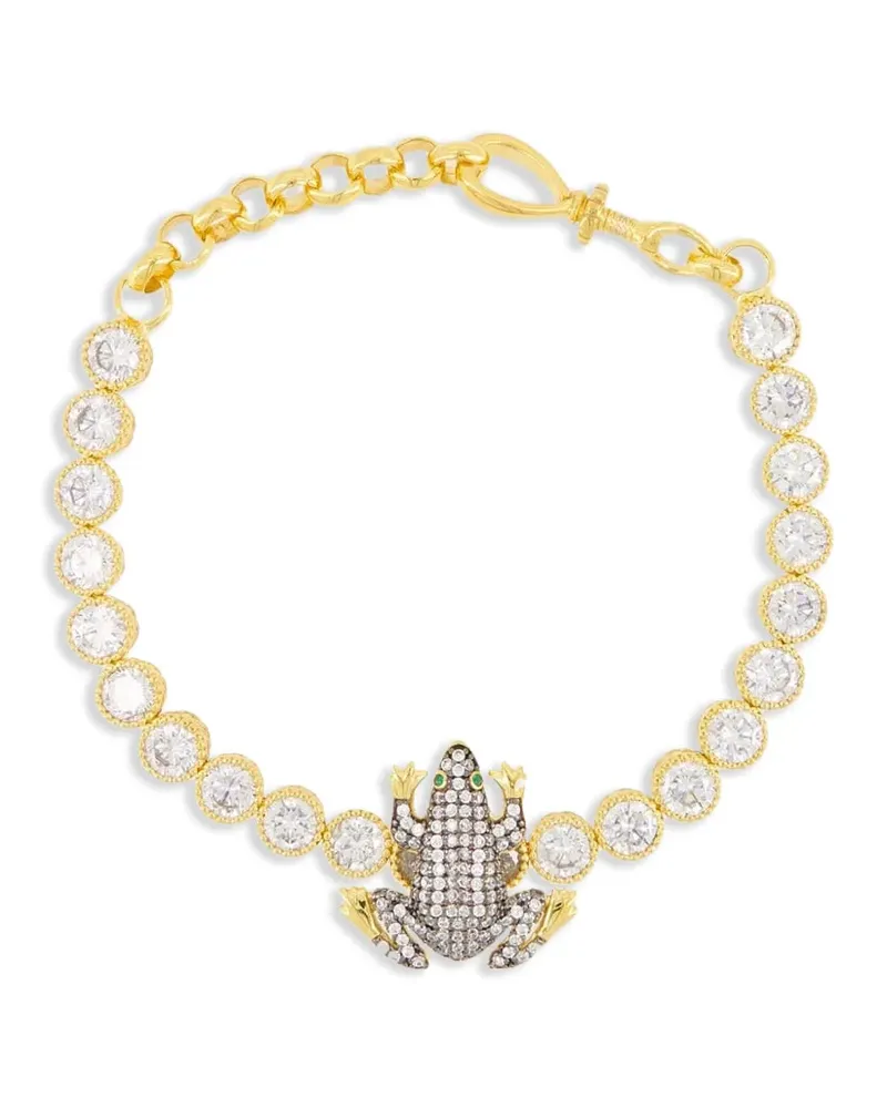 Begüm Khan Tennisarmband mit Froschanhänger - Gold Gold