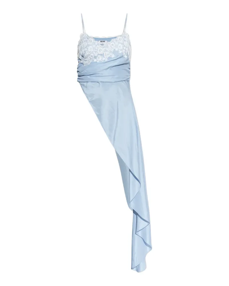 Moschino lace asymmetric blouse - Blau Blau