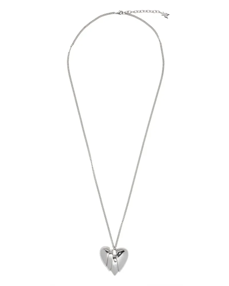 Amina Muaddi Heartbreaker Halskette - Silber Silber