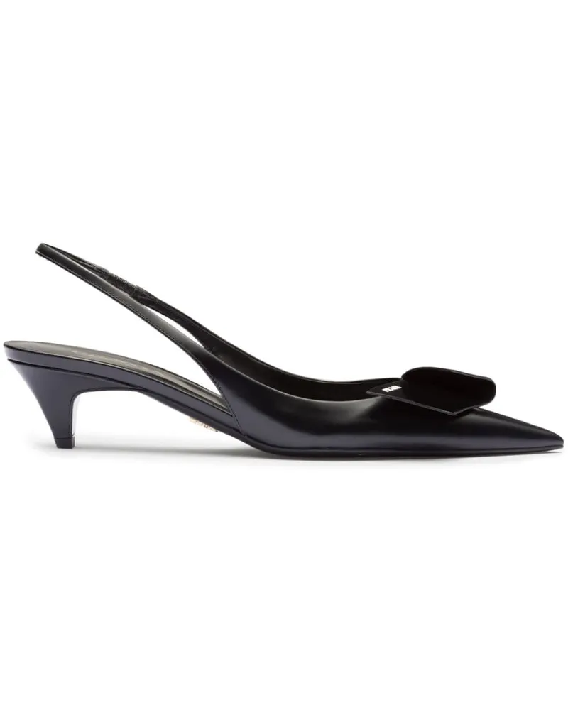 Prada Pumps mit Flechtdetail 60mm - Schwarz Schwarz