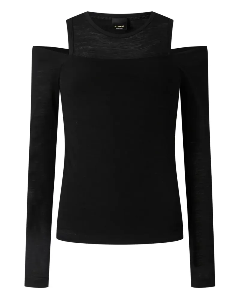 Pinko Guadalupe Pullover mit Cold-Shoulder - Schwarz Schwarz