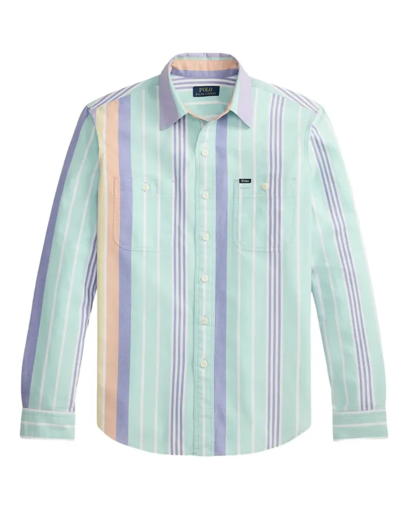 Ralph Lauren Hemd mit Streifendetail - Grün Grün