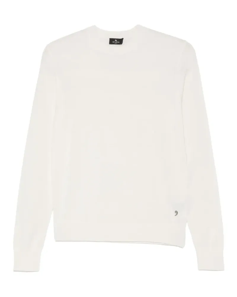 Etro Pullover mit Logo-Schild - Weiß Weiß