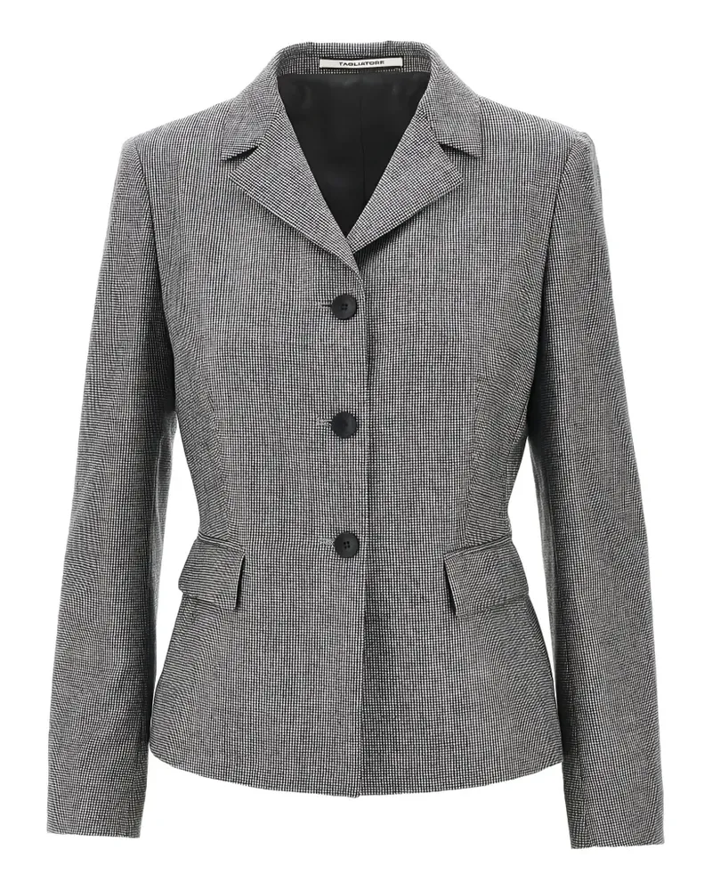 Tagliatore Daria houndstooth wool blazer - Weiß Weiß