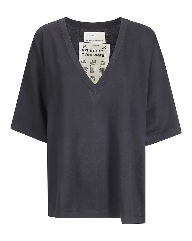 extreme cashmere T-Shirt mit V-Ausschnitt - Grau Grau