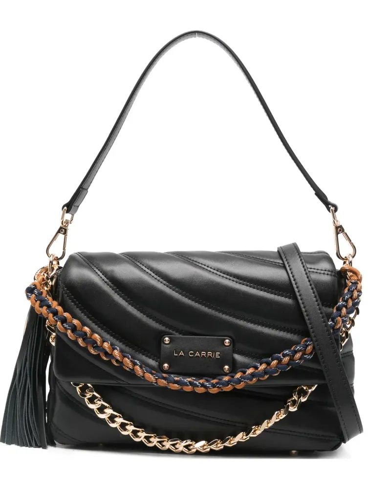 LA CARRIE Stehy quilted chain shoulder bag - Schwarz Schwarz