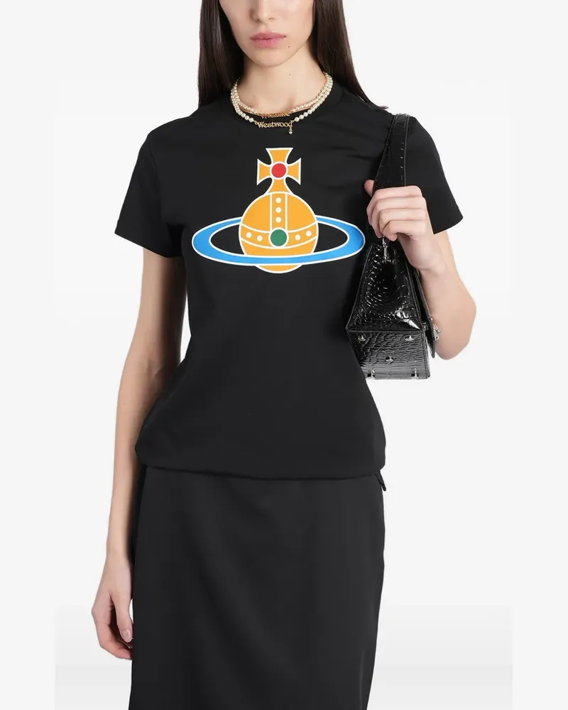Vivienne Westwood Orb-print T-shirt - Schwarz Schwarz