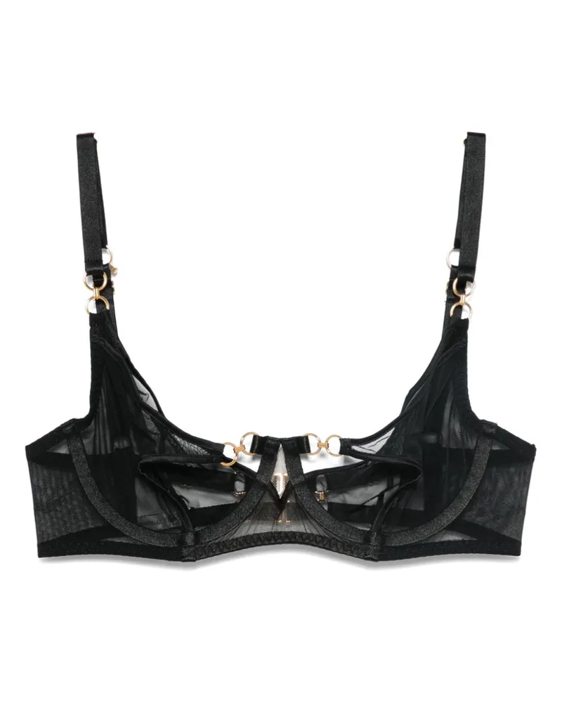 Bordelle Retta BH - Schwarz Schwarz