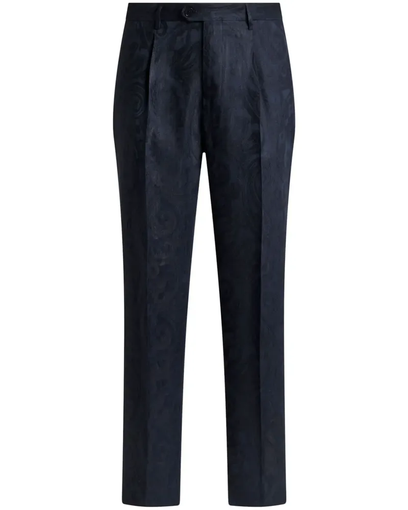 Etro Jacquard-Hose - Blau Blau